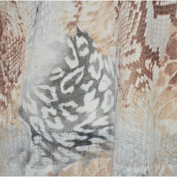 Alfred Dunner Ladies Sheer Lightweight Open Cardigan Size M Mixed Animal Prints - Picture 10 of 12